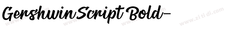 GershwinScript Bold字体转换